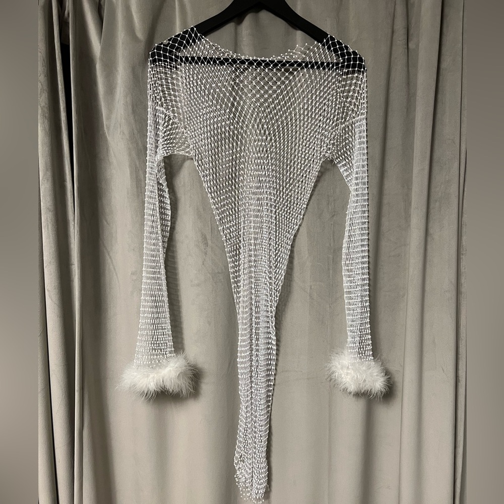 12th tribe Martini Mesh Mini Dress